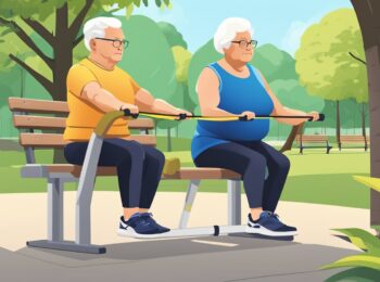 functional exercises for senior in a park